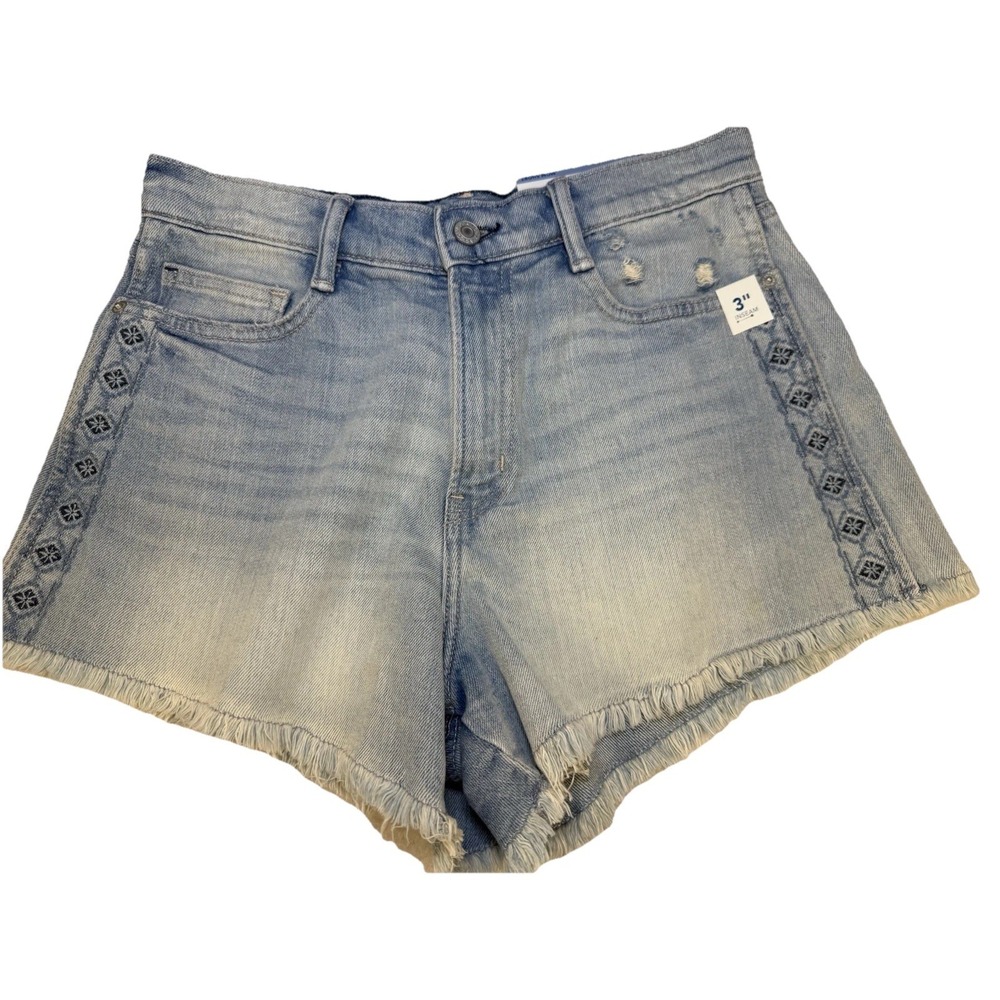 Arizona Jean Co Women's Mom Shorts Size 4 Highest Rise 3" Inseam Denim